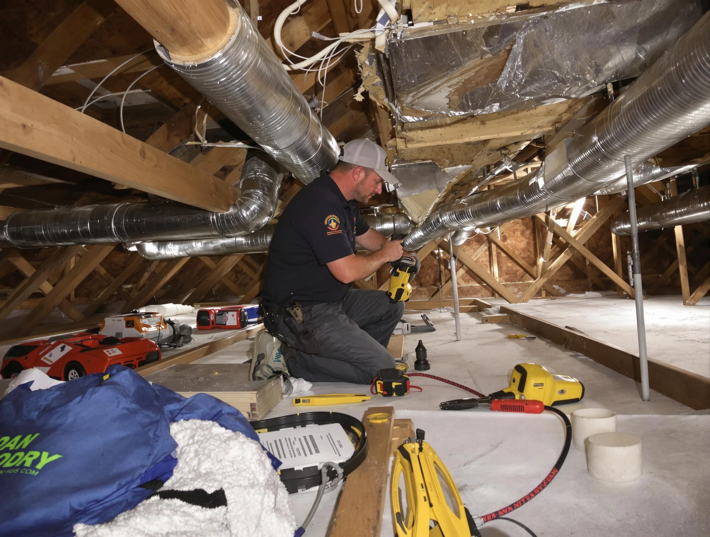 Professional air duct repair by Tuttle Air Duct Cleaning in Tuttle