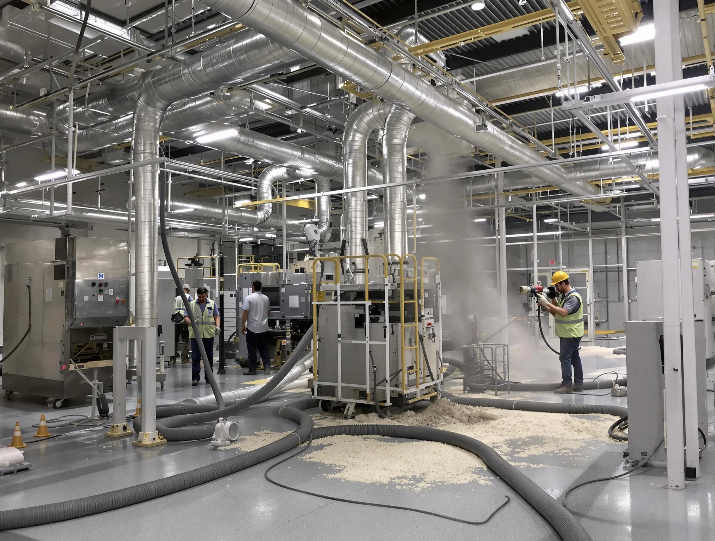 Heavy-duty industrial duct cleaning by Tuttle Air Duct Cleaning in Tuttle