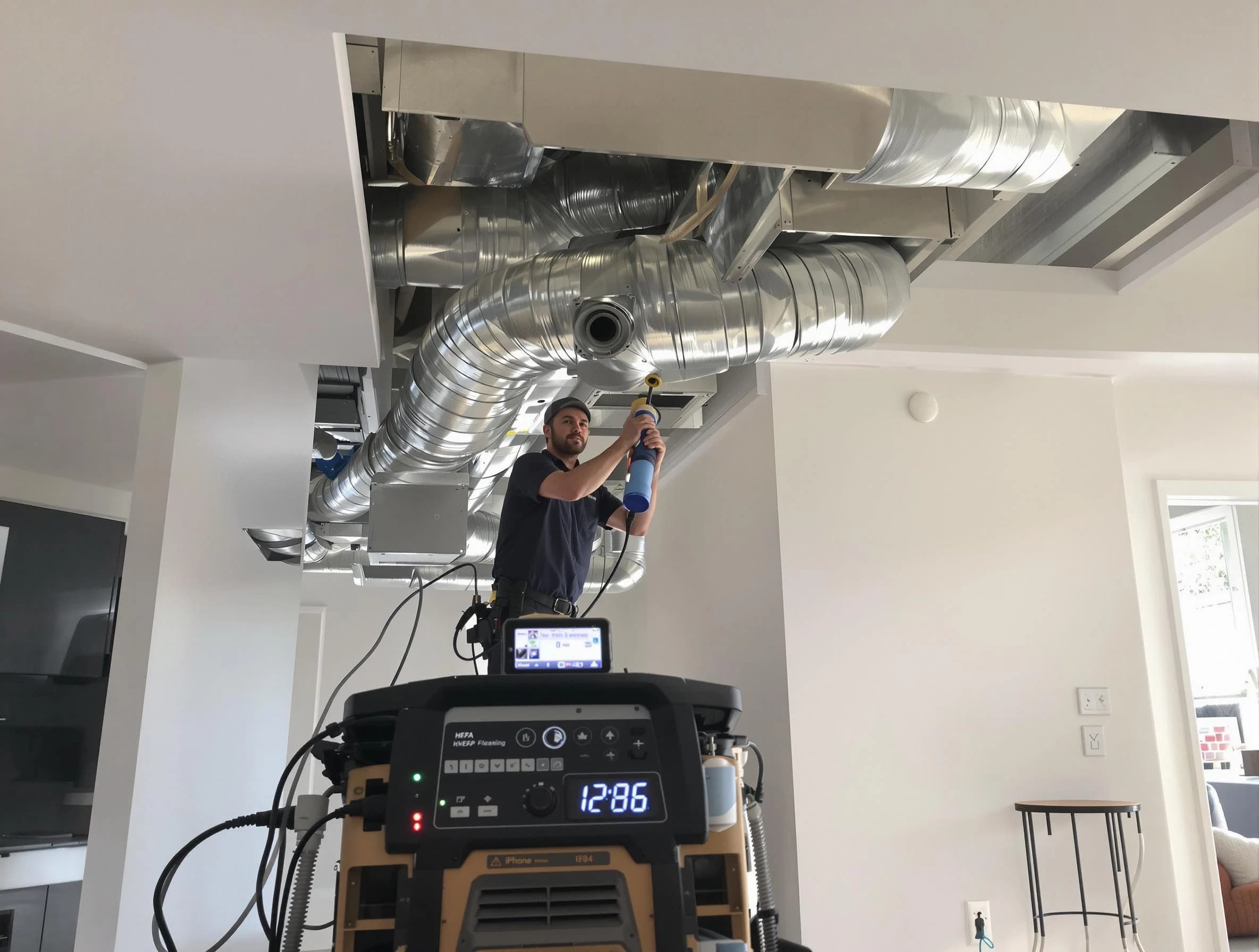 Advanced pure air duct cleaning by Tuttle Air Duct Cleaning in Tuttle
