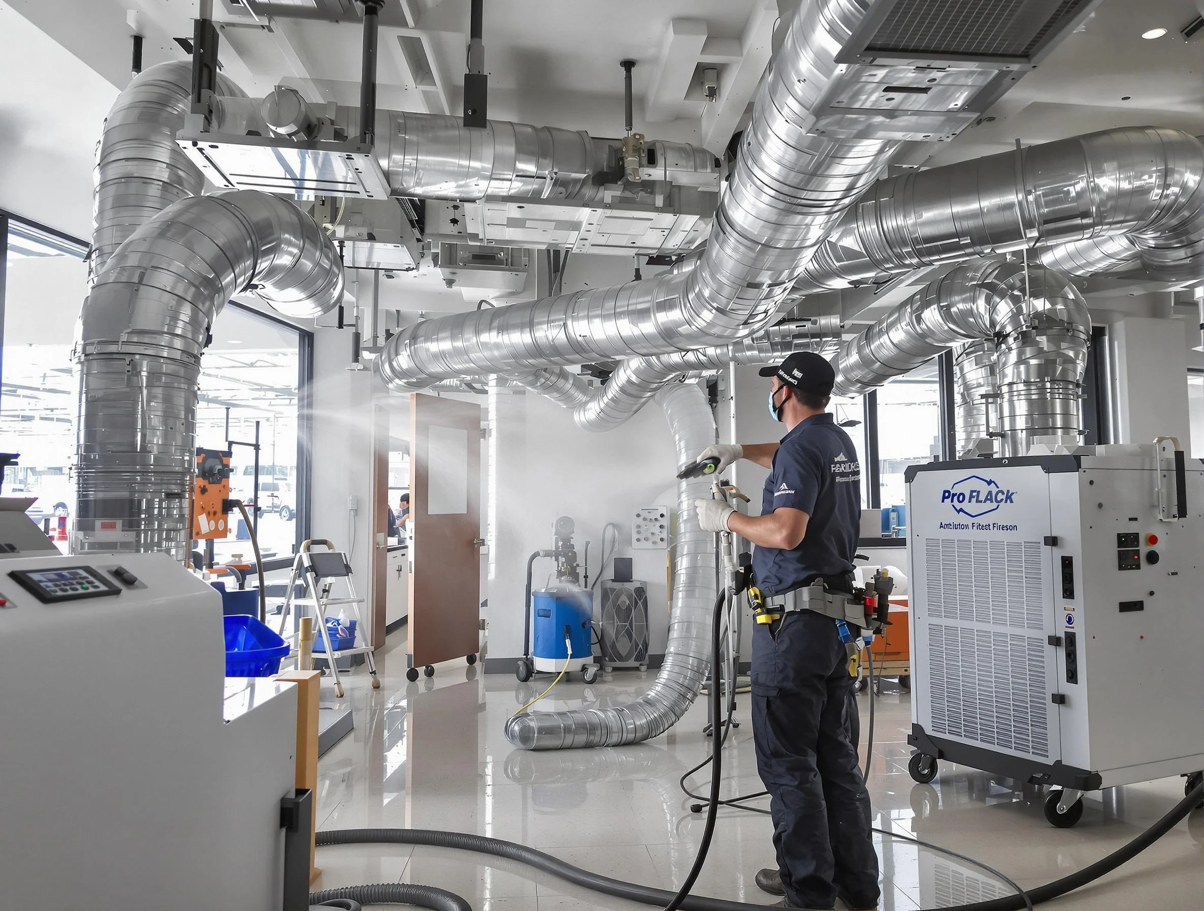 Negative Pressure Air Duct Cleaning in Tuttle