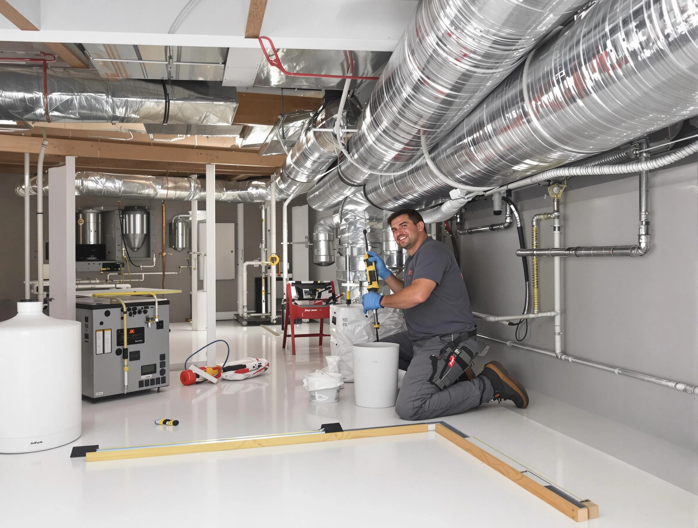 Professional duct sealing service by Tuttle Air Duct Cleaning in Tuttle