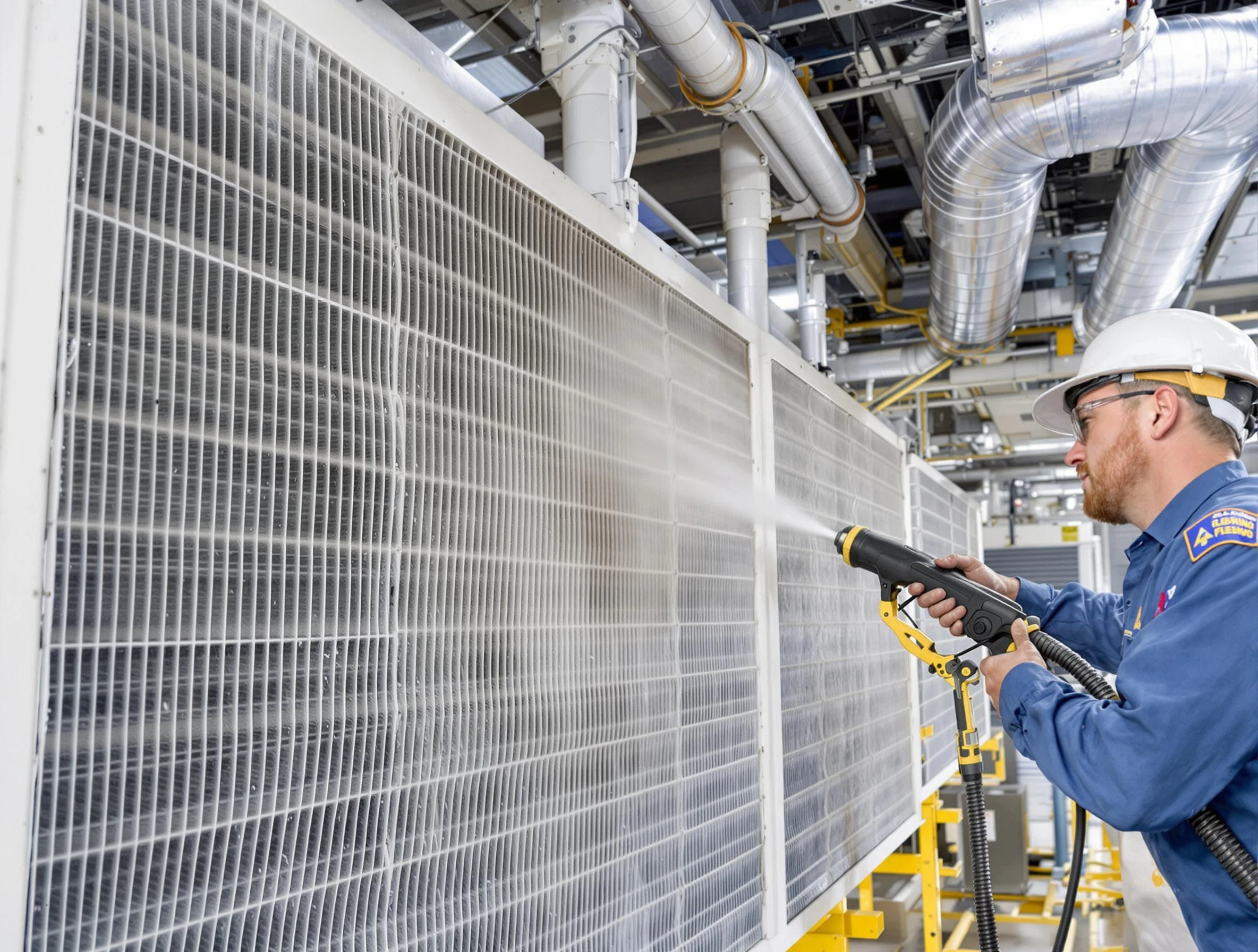 Professional commercial coil cleaning by Tuttle Air Duct Cleaning in Tuttle